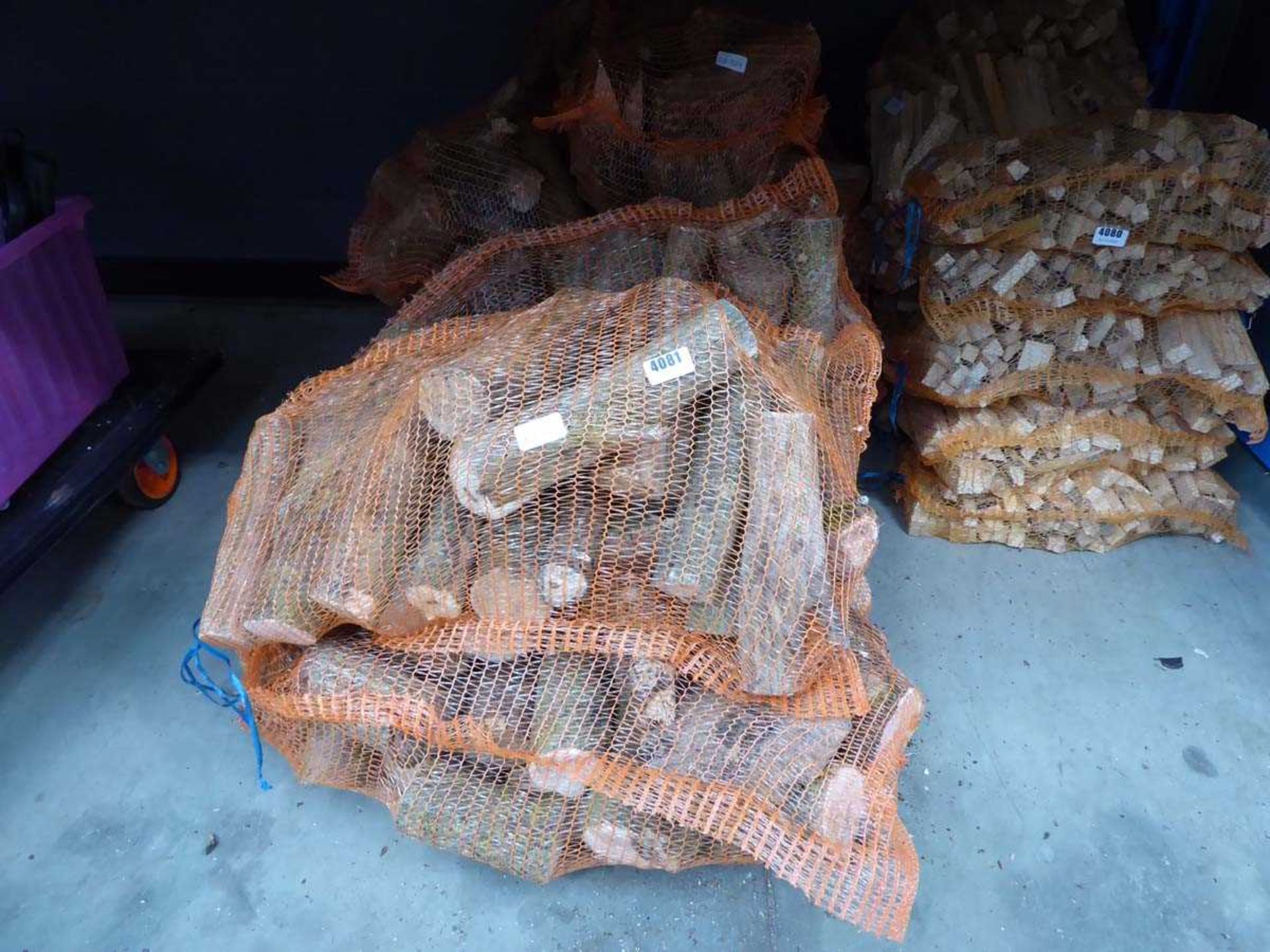 Large quantity of logs