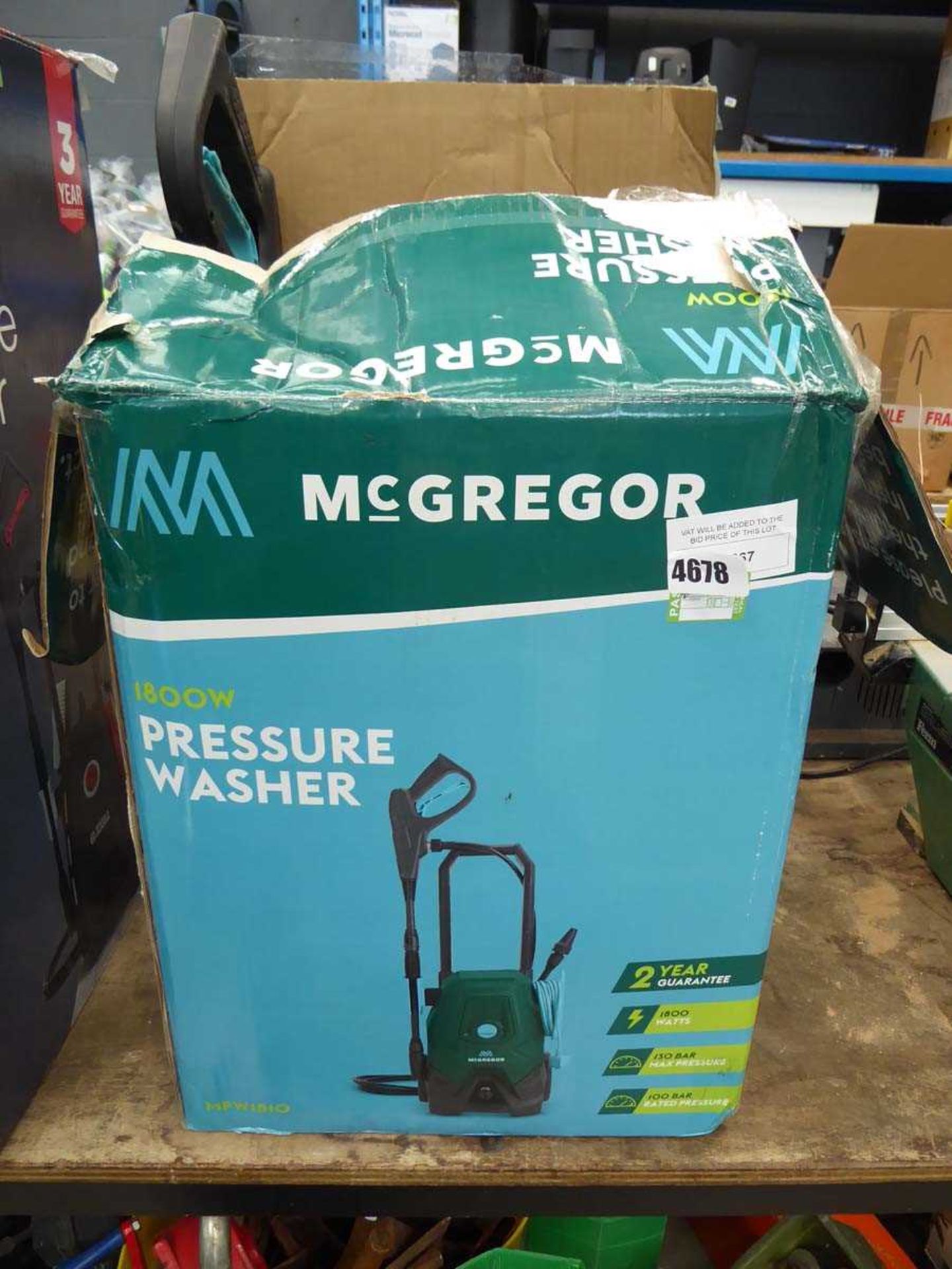 +VAT McGregor boxed pressure washer