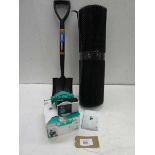+VAT Wilo Yonos hot water pump, roll of rubber matting and Draper mini shovel