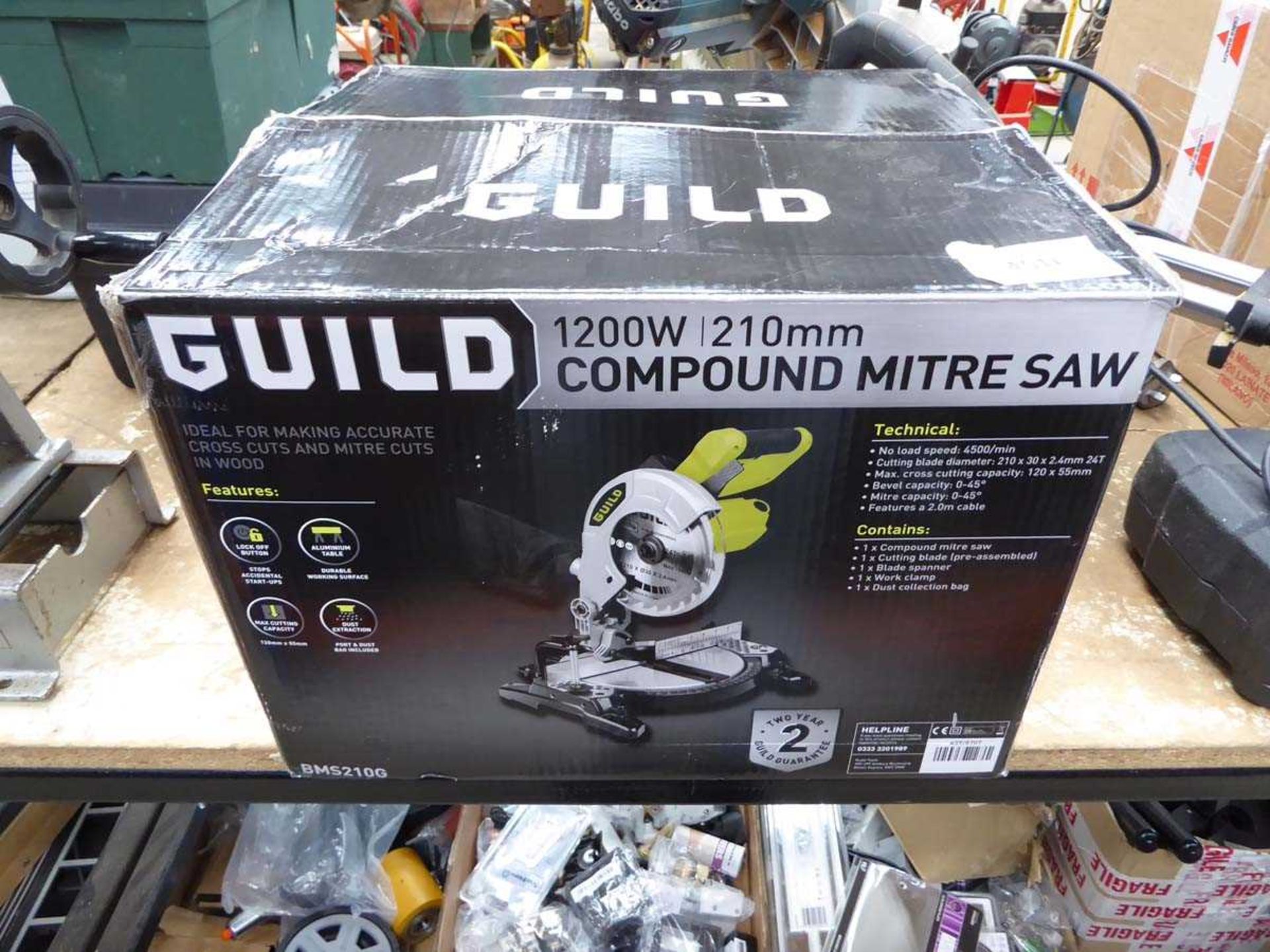 +VAT Guild boxed mitre saw