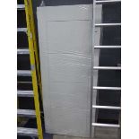 5 x white multi panelled internal doors 1980mm x 840mm