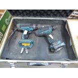 +VAT 2 x Makita drills, one battery, no charger