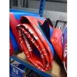 Aquaplanet Pace 10.6 red and blue inflatable paddleboard, no paddle