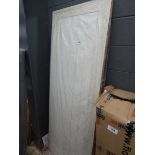 Single white panelled internal door