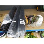 +VAT 3 x rolls of black barrier fencing