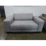 Grey fabric 2-seater sofa