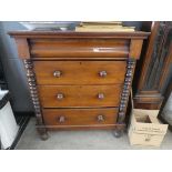 Victorian mahogany Scotch chest