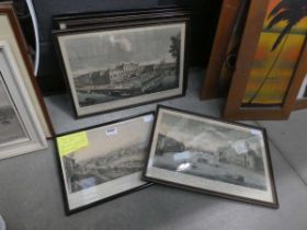 Quantity of engravings, gardens and stately homes