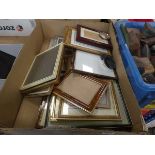 Box containing picture frames