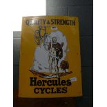 Reproduction Hercules Cycles painted sign