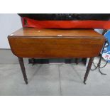 Victorian mahogany drop side table