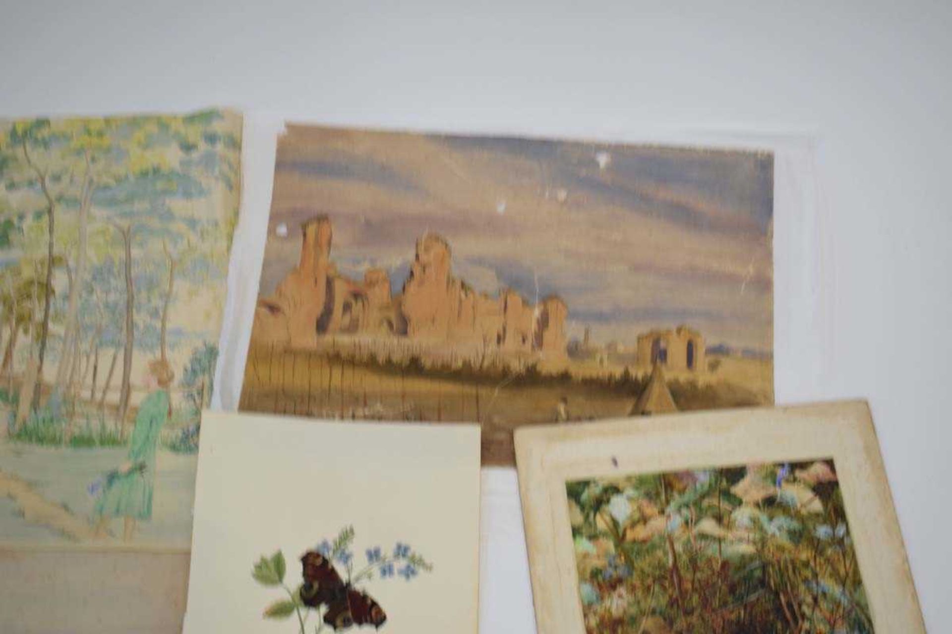 19th and 20th Century, A large collection of loose watercolours, sketches and pencil drawings from - Image 9 of 10