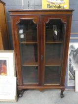 Glazed double door china cabinet