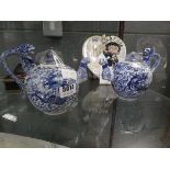 Pair of dragon patterned Chinese teapots