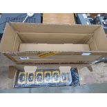 Box containing 4 x DeWalt charging blocks