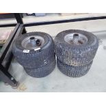 4 x ride on lawn mower wheels