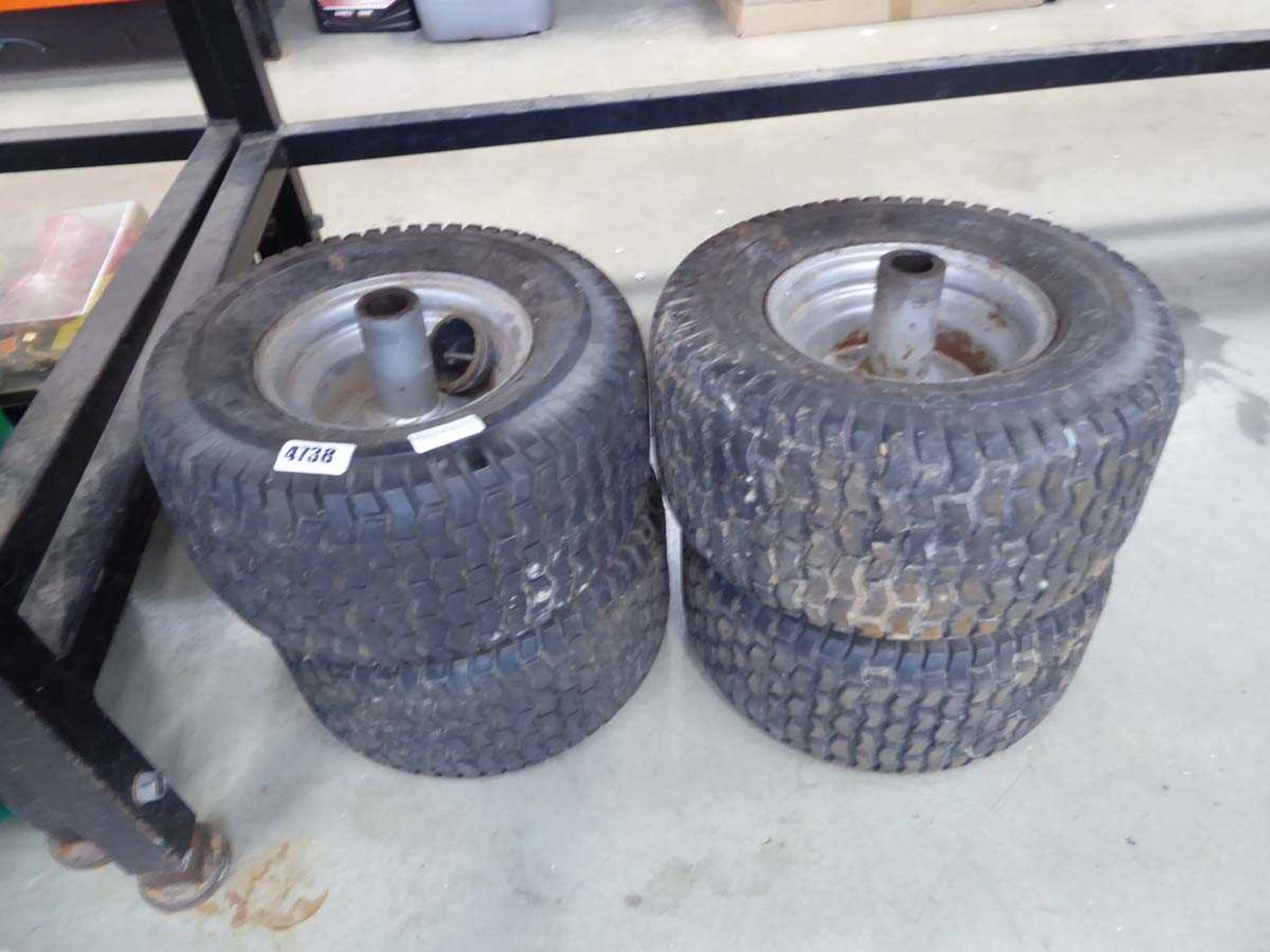 4 x ride on lawn mower wheels