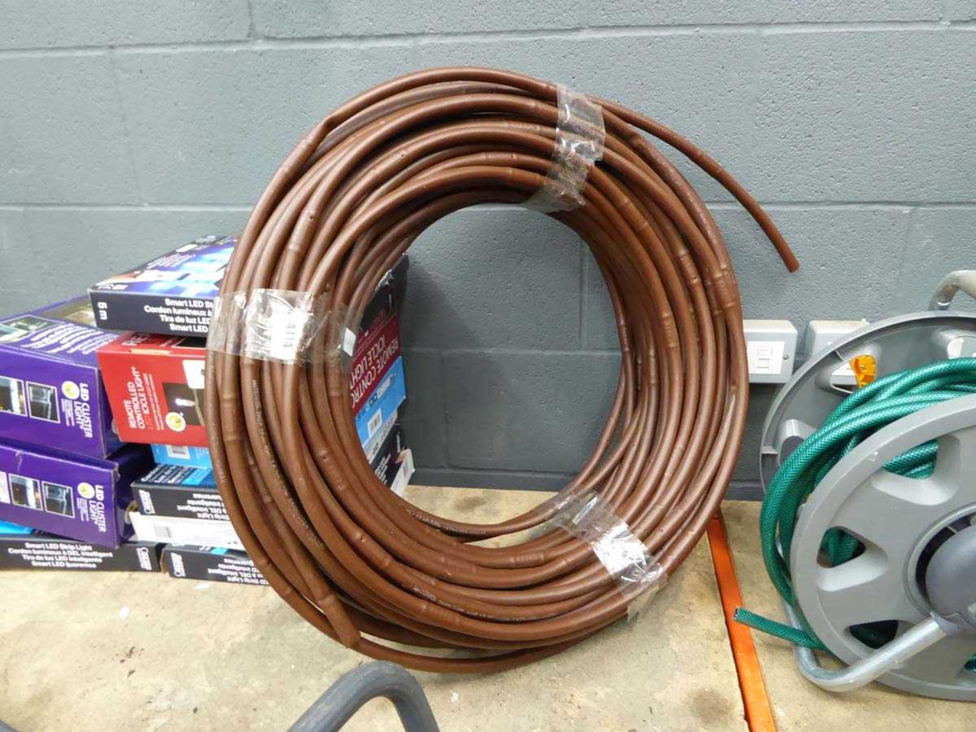 Coil of drip irrigation hose
