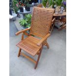 Wooden fold up garden chair