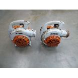 Two Stihl petrol powered leaf blower units only