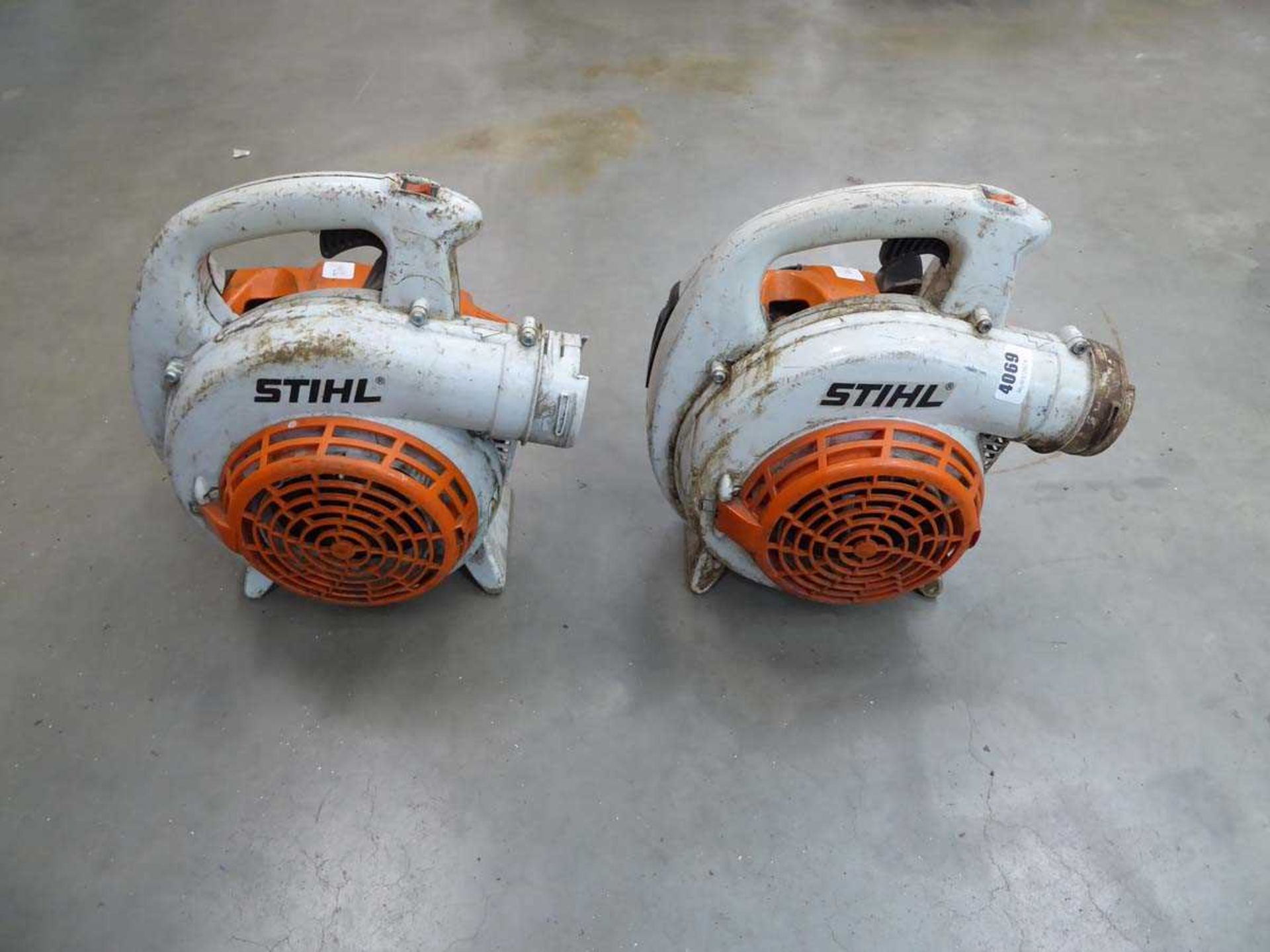 Two Stihl petrol powered leaf blower units only