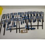 +VAT 24 x Blue grip screw F clamp bars