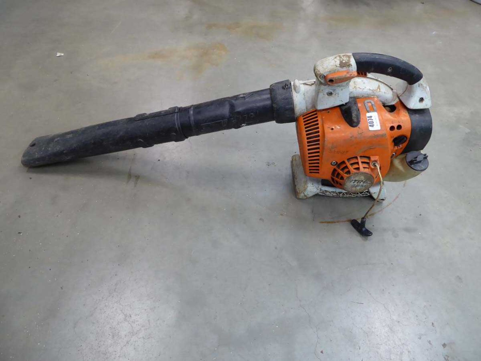 Stihl petrol powered leaf blower