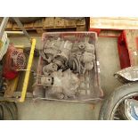 2 x vintage motorcycle engines