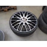 Alloy wheel and tyre
