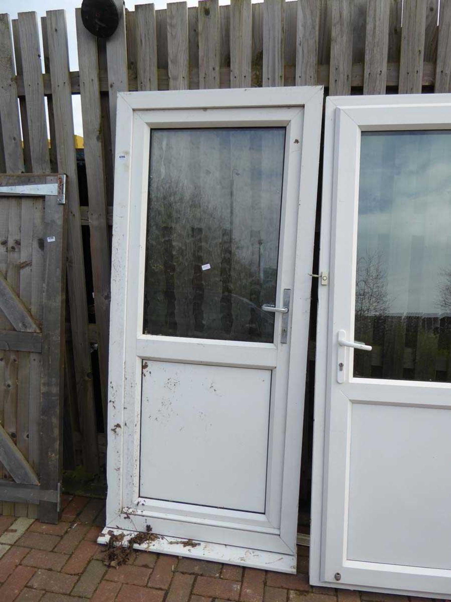 Part glazed UPVC door