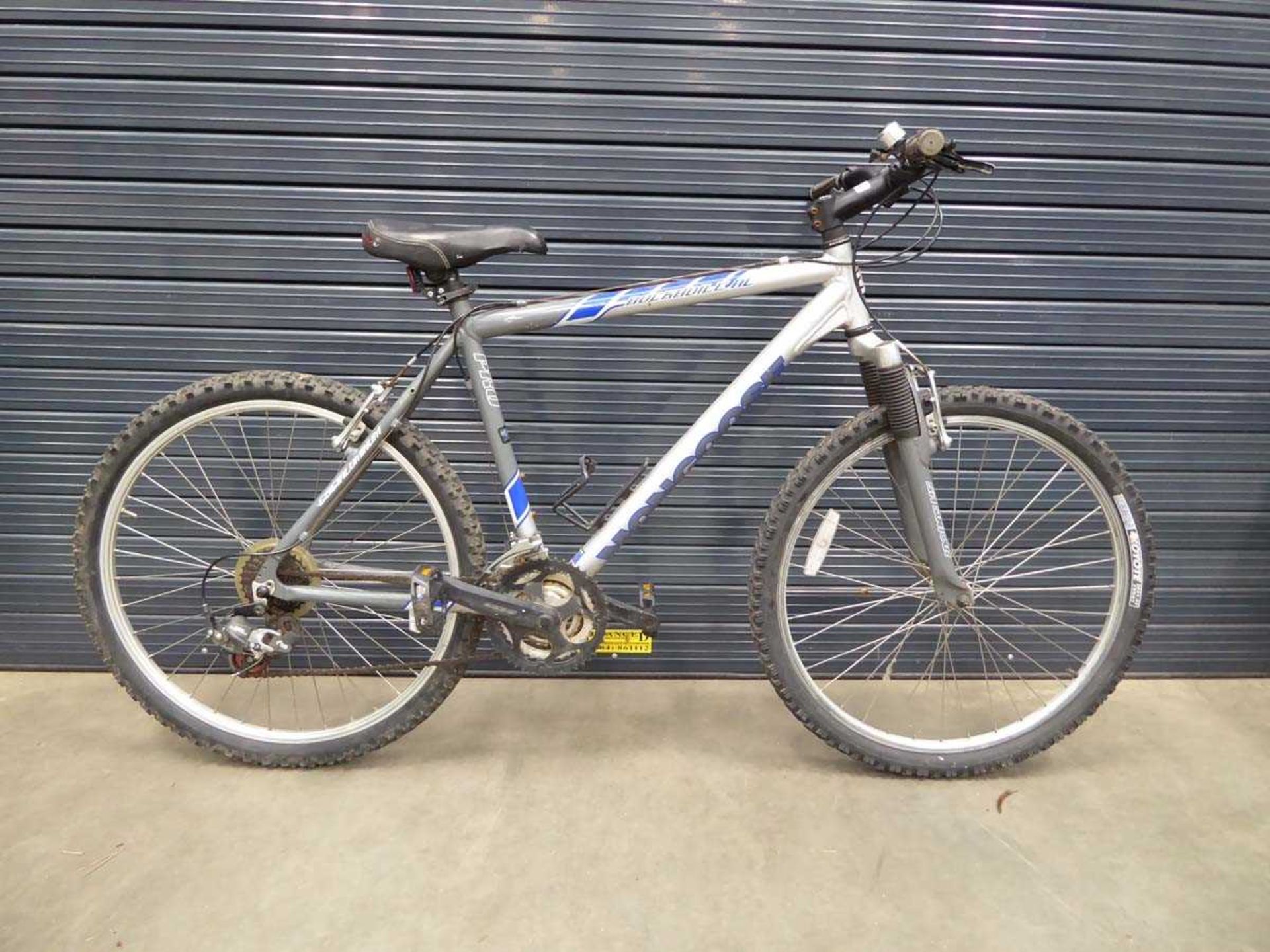 Mongoose grey and blue gents mountain bike