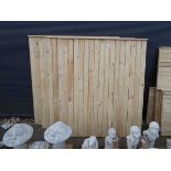 4 x wooden 5ft fence panels