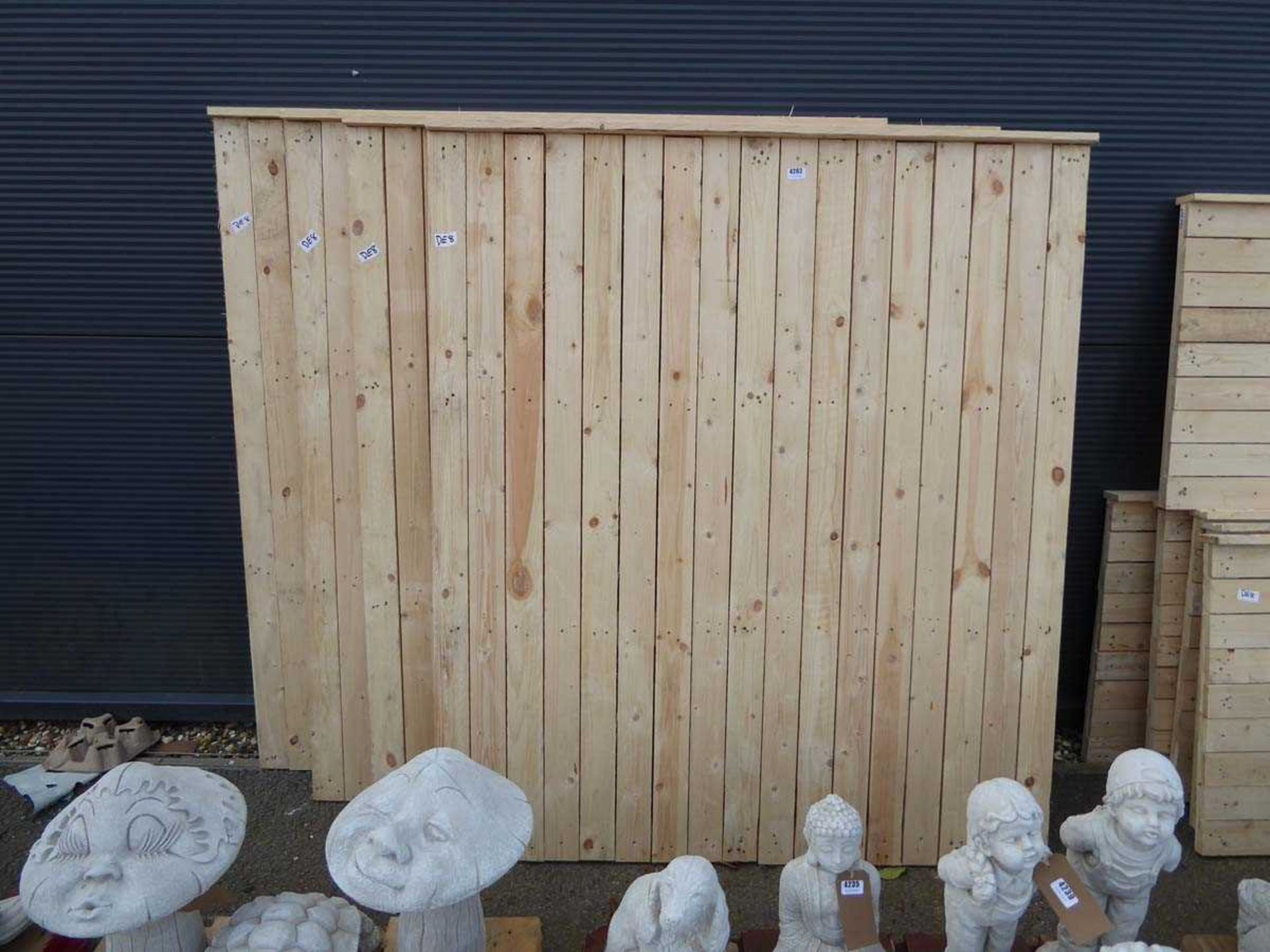 4 x wooden 5ft fence panels