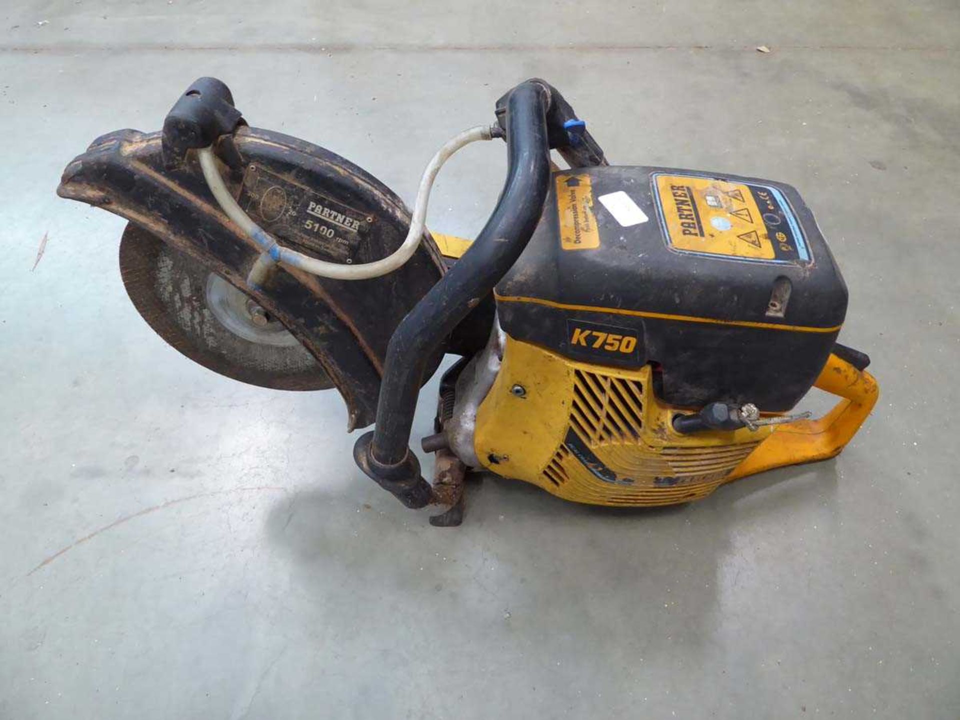 Partner K750 petrol powered disc cutter