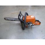 Stihl petrol powered chainsaw