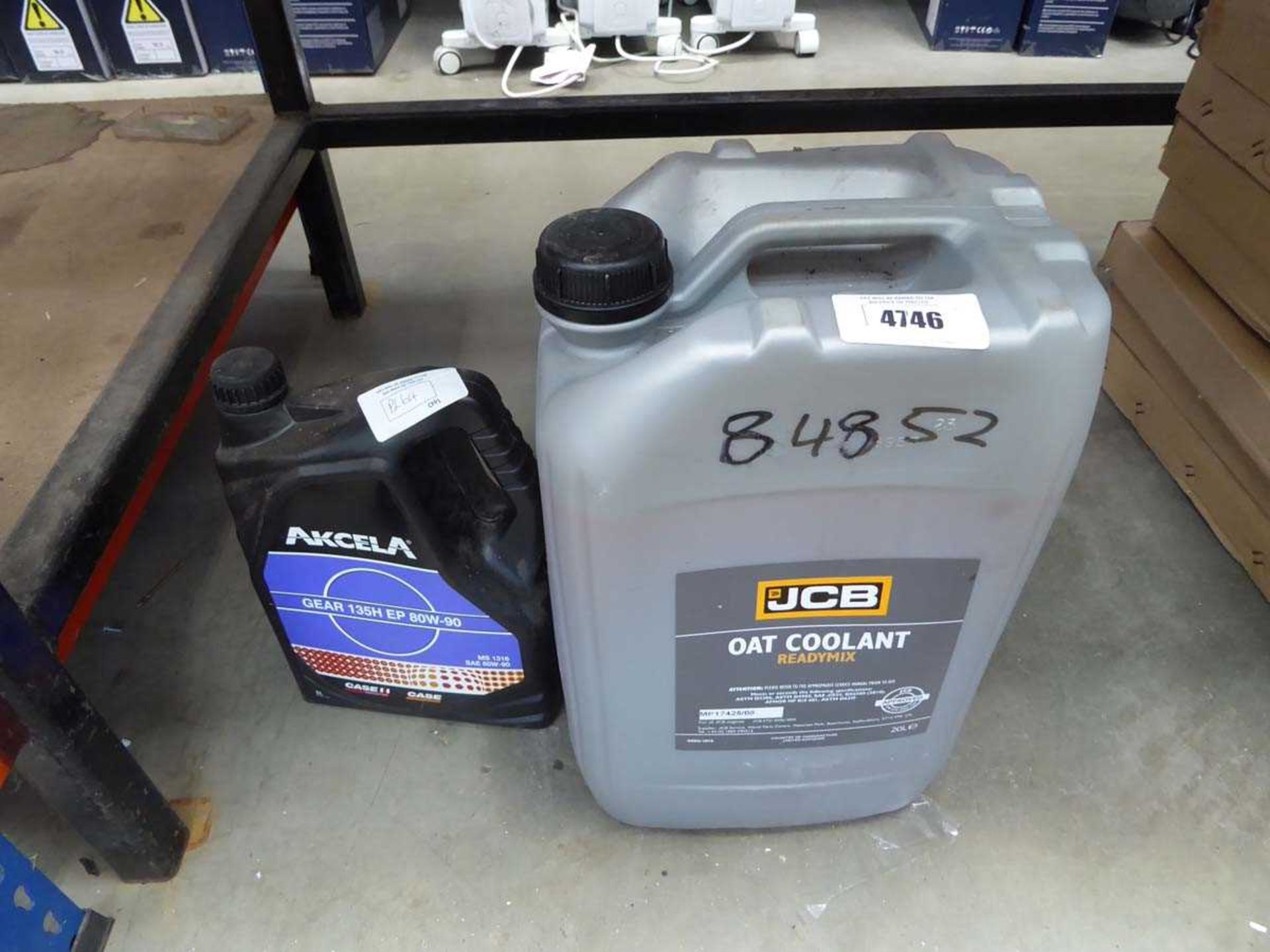 Oat JCB coolant and some gear oil