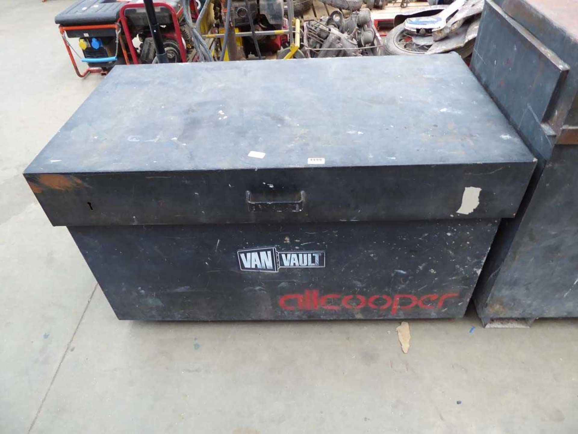 Large black van vault