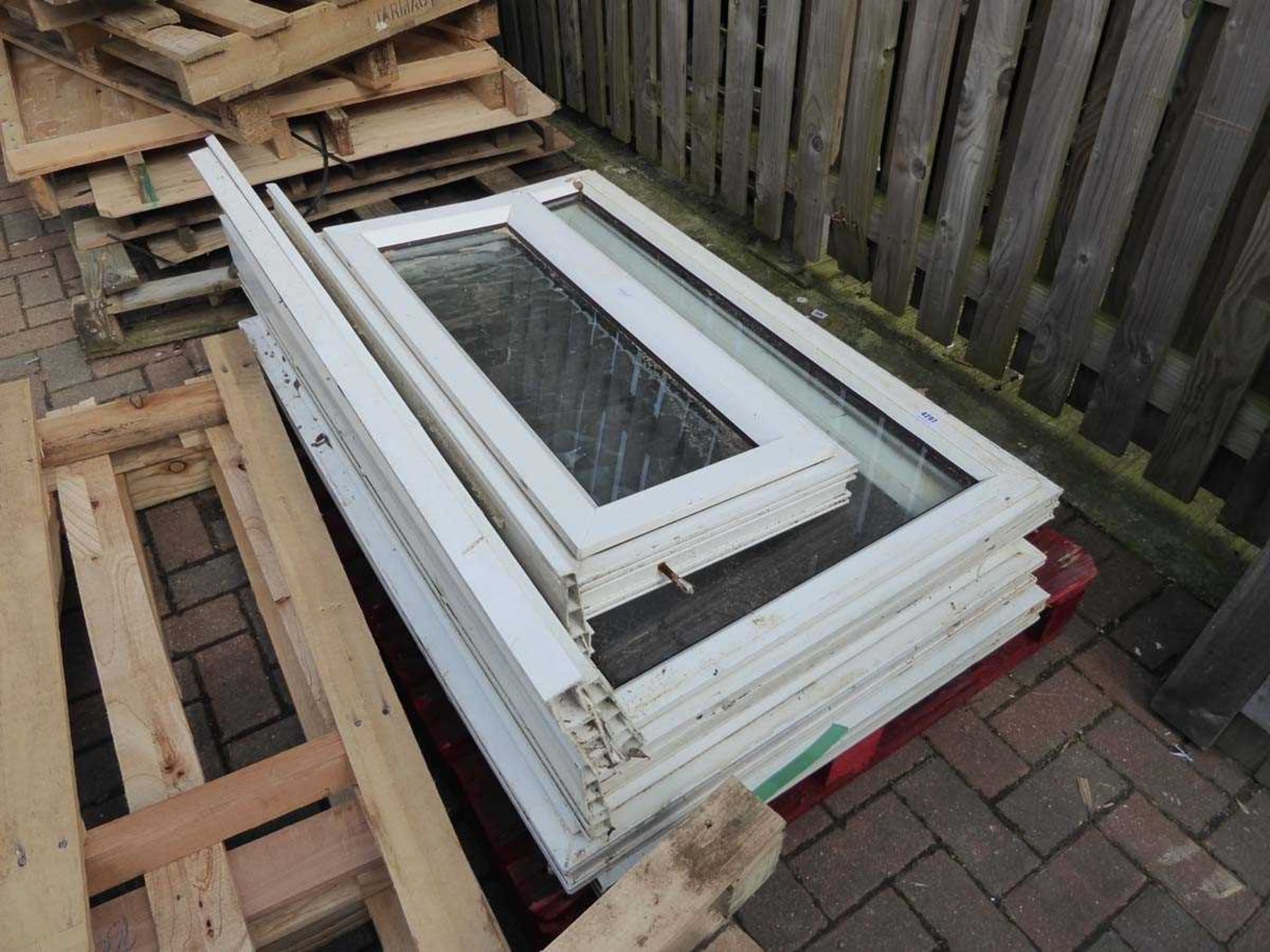 Pallet of assorted UPVC glazed windows