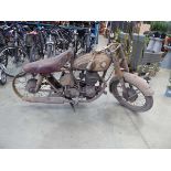 1956 BSA C12 motorcycle for complete restoration. Registration NTH 315 with V5C and old logbook