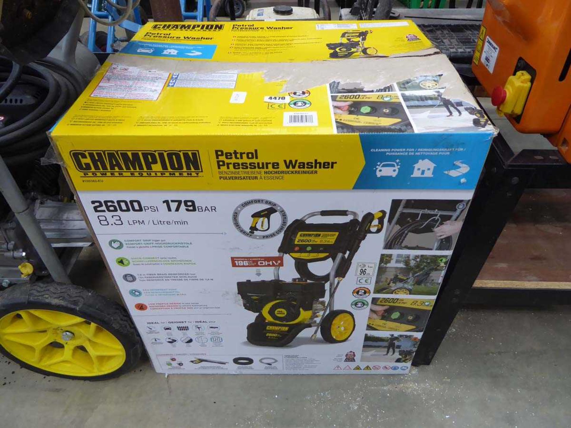 Champion boxed petrol powered pressure washer - Bild 2 aus 2