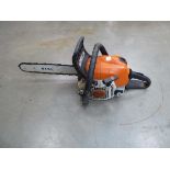 Stihl petrol powered chainsaw