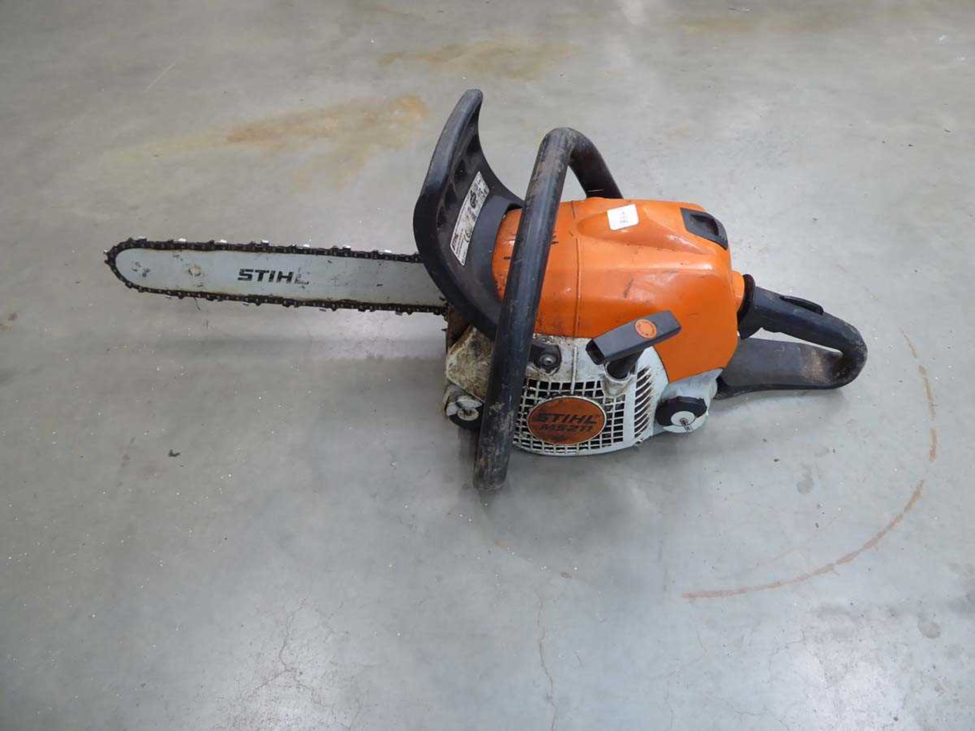 Stihl petrol powered chainsaw