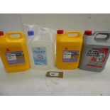 +VAT 2 x 5L Patio clear seal, 5L Brake & Clutch cleaner and 5l Distilled water