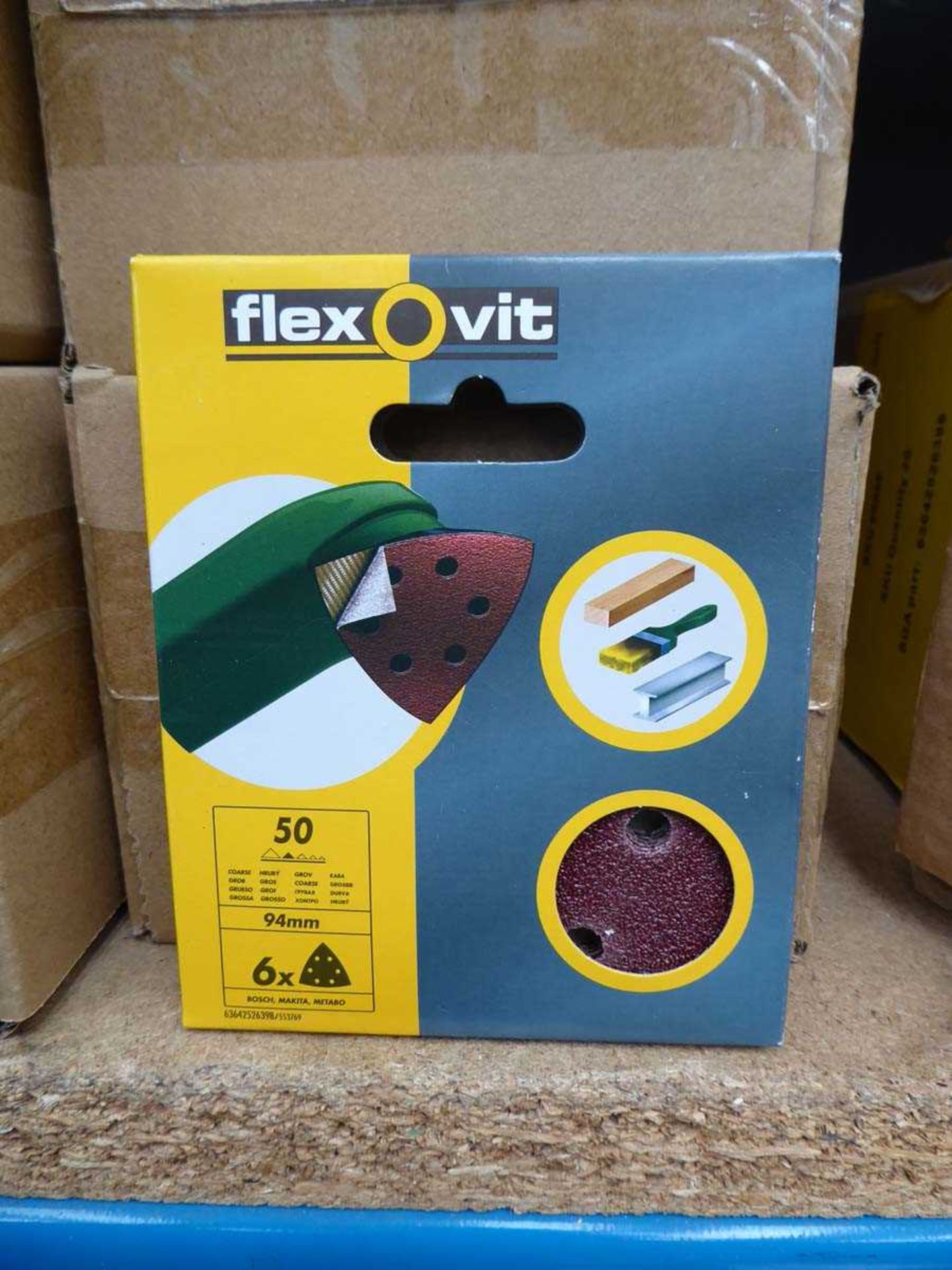 +VAT 4 x boxes of Flexovit 50 grit triangles - Image 2 of 2