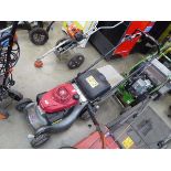 Honda Izy petrol powered rotary mower with grass box