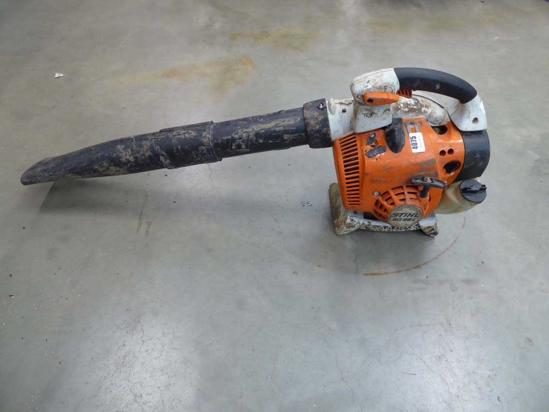 Stihl petrol powered leaf blower