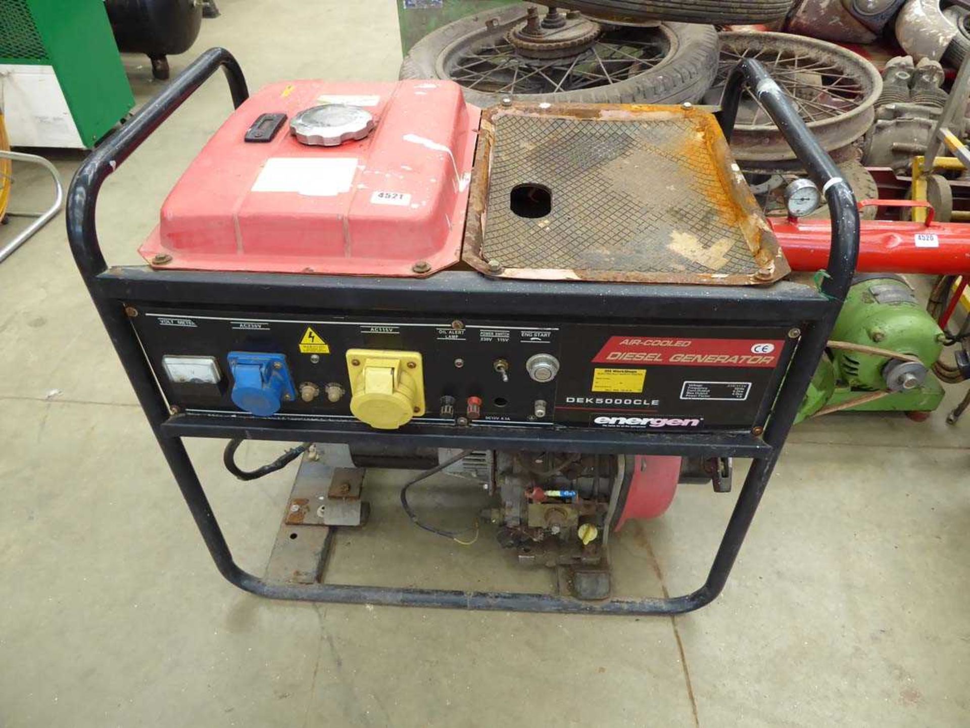 Air cooled diesel generator