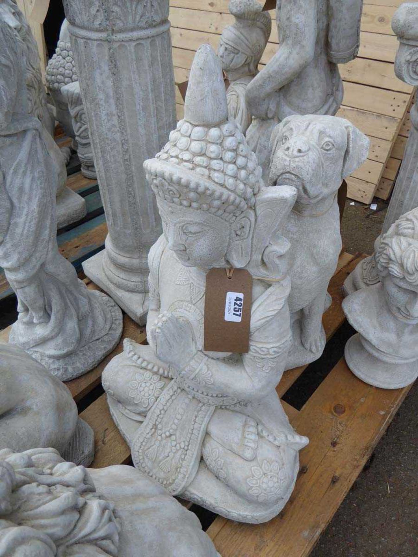 Sitting concrete Buddha