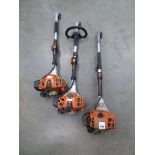 3 Stihl petrol powered multi-tool, head units only