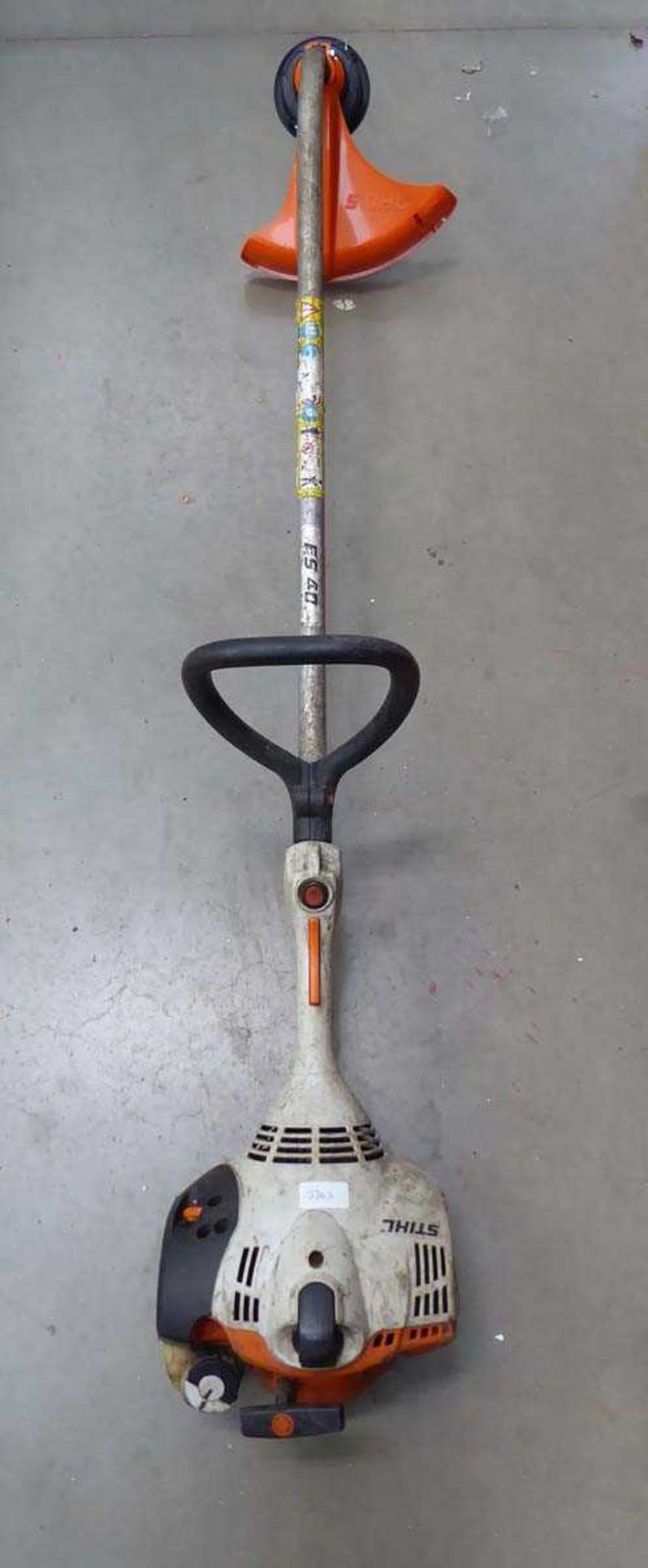 Stihl petrol powered bench shaft strimmer